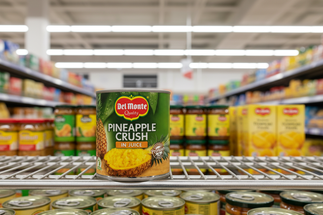 6 x Del Monte Pineapple Crushed In Juice 432Gm