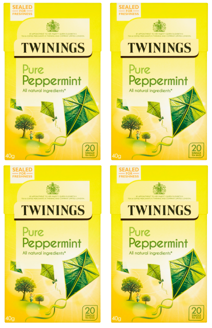 4 x Twinings Infusions Peppermint 20