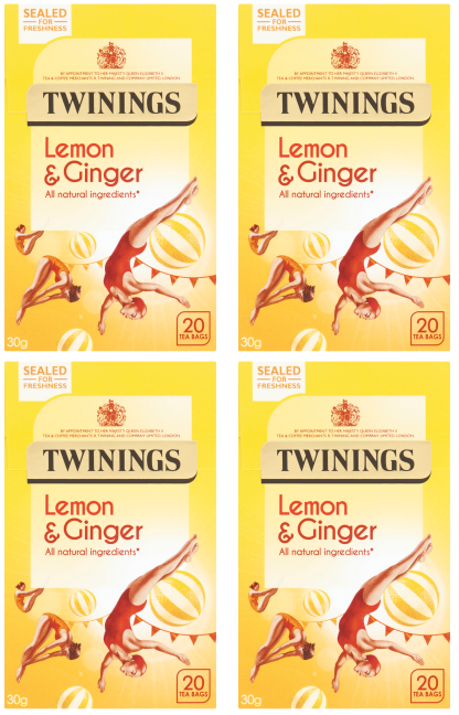 4 x Twinings Infusions Lemon & Ginger 20