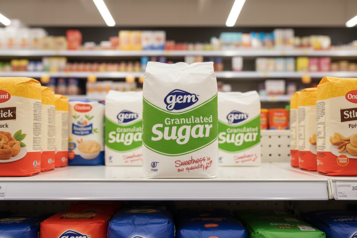 4 x Gem Granulated Sugar 3Kg