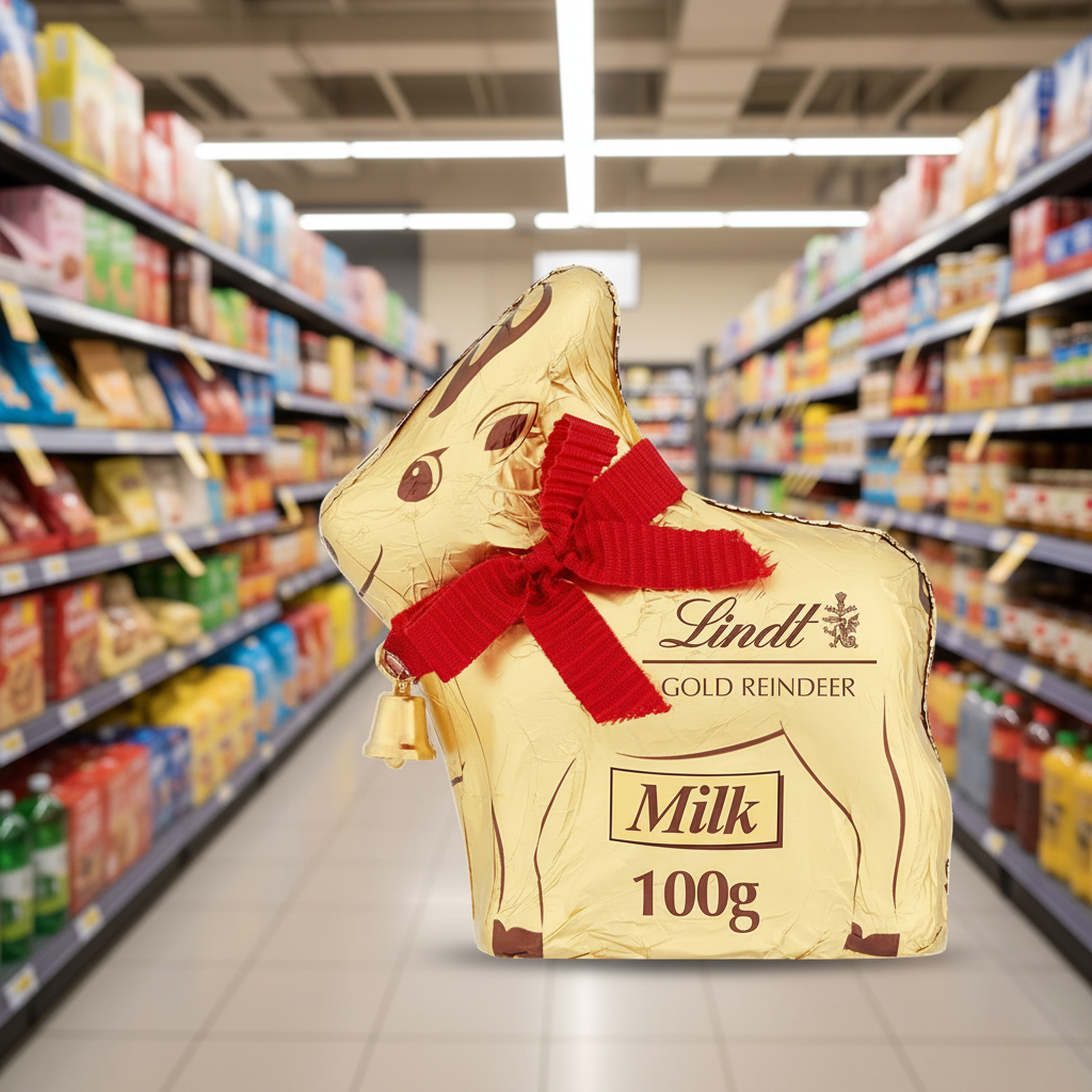 16 x Lindt Gold Reindeer - 100GM