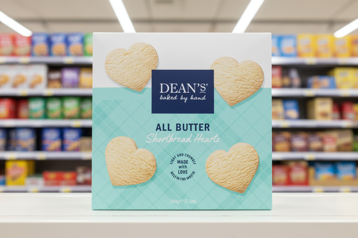 6 x Deans All Butter Shortbread Hearts 144G X 6