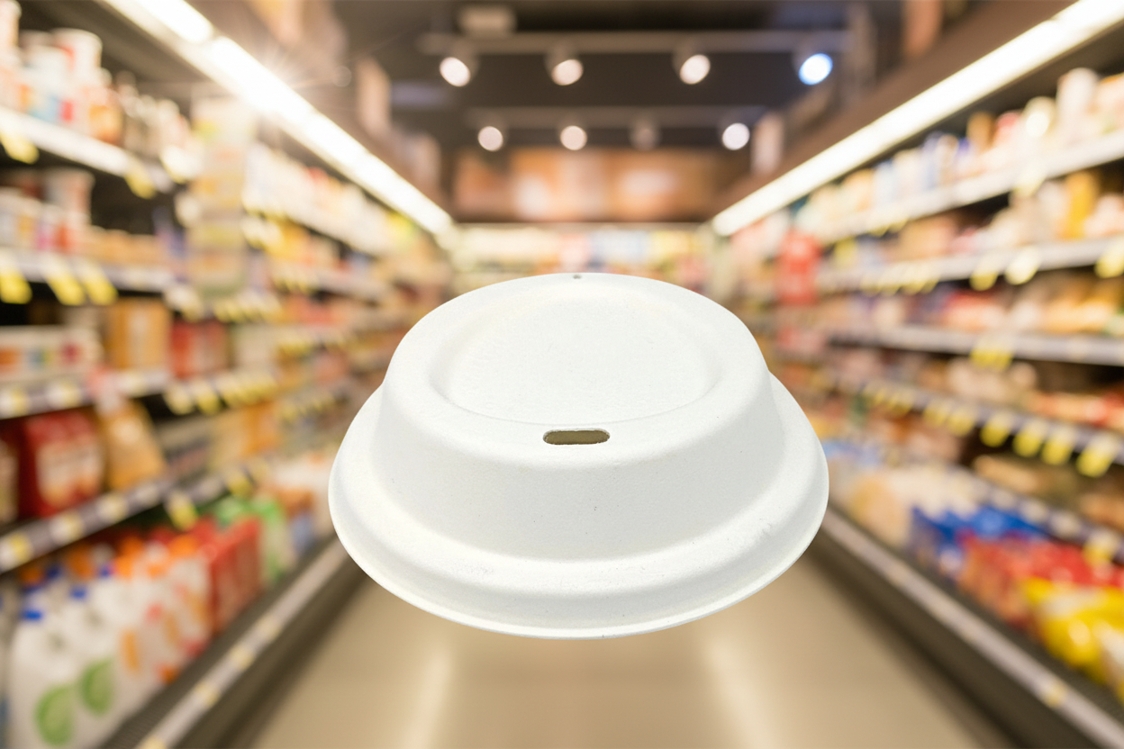 Green Spirit Hot Cup Lid Plastic Free 80Mm 50Pk