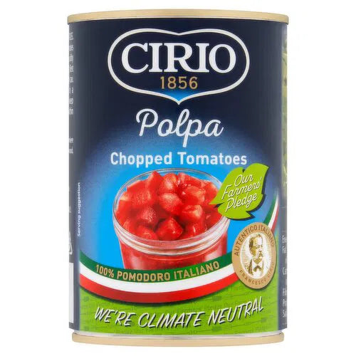 12 x Cirio Polpa Chopped Tomatoes 400G