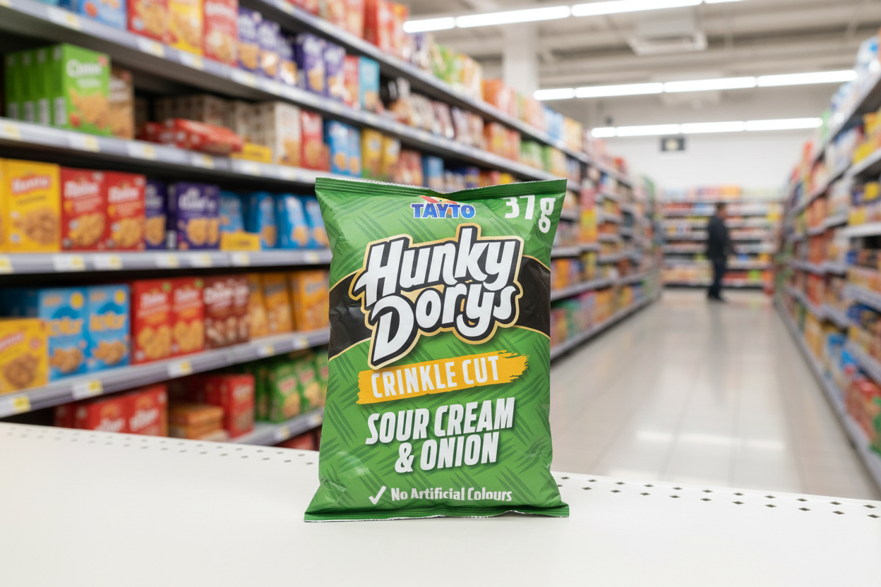 50 x Hunky Dorys Sour Cream & Onion 37G