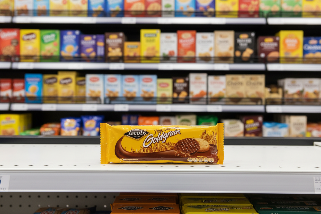 12 x Jacob's Goldgrain Milk Chocolate 240G