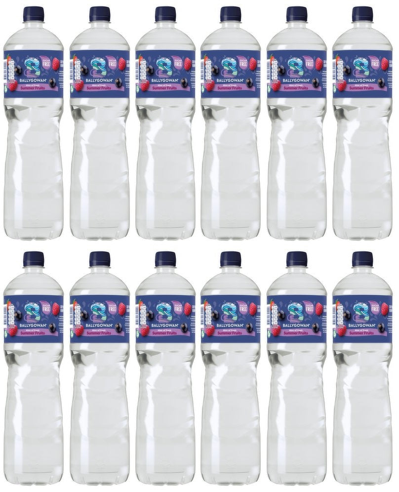 12 x Ballygowan Hint Of Fruit Summer Fruits 1.5L