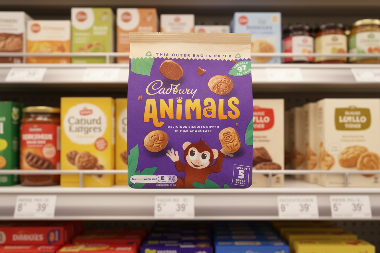 8 x Cadbury Animals Biscuits 99.5G