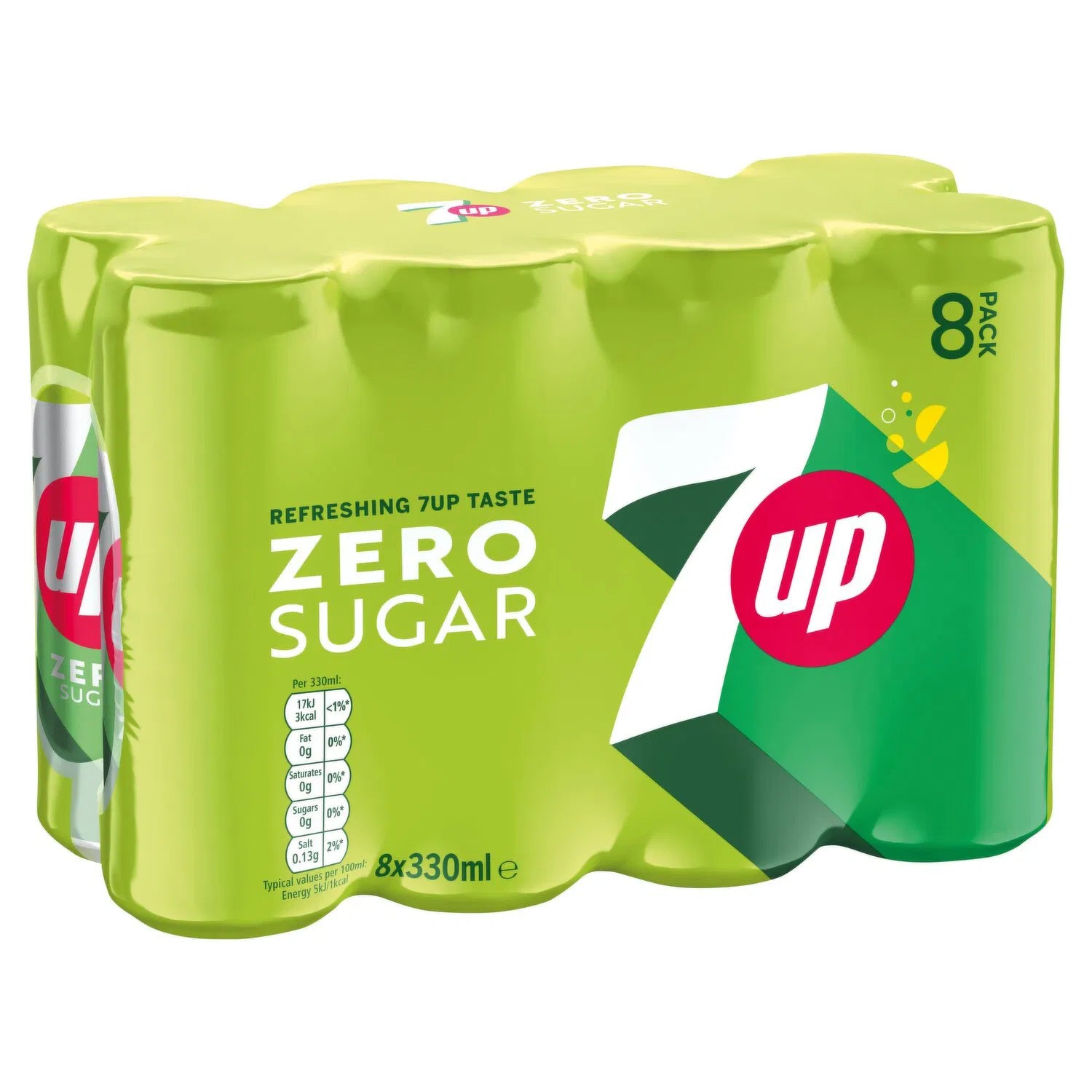 4 x 7Up Zero Sugar Can 8 X 330Ml