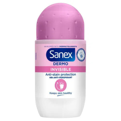 Sanex Dermo Invisible Antiperspirant Deodorant Roll-On 50Ml