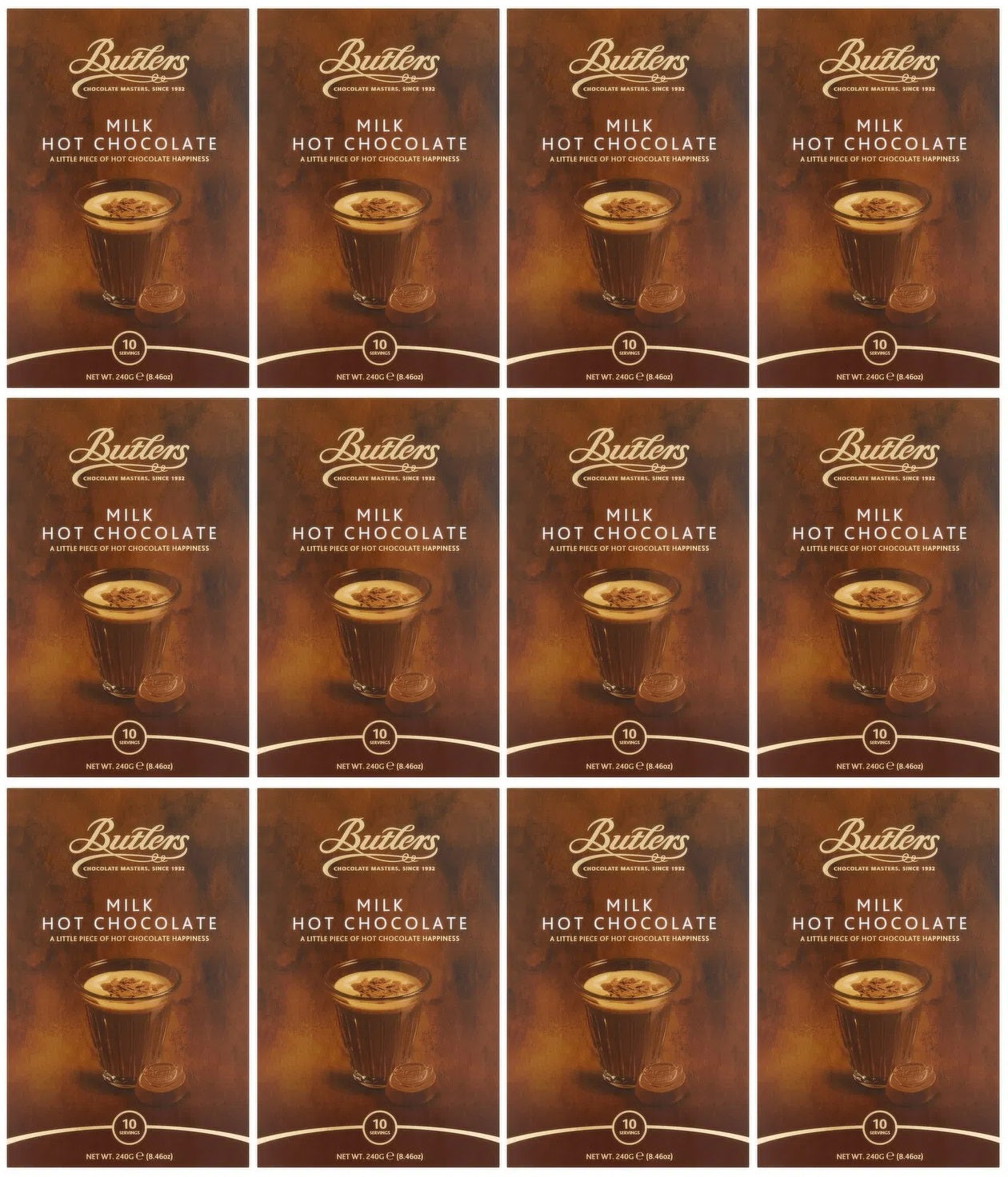 12 x Butlers Milk Hot Chocolate 240G