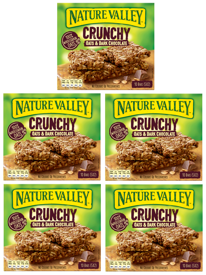5 x Nature Valley Oats & Chocolate 5Pk 210Gm