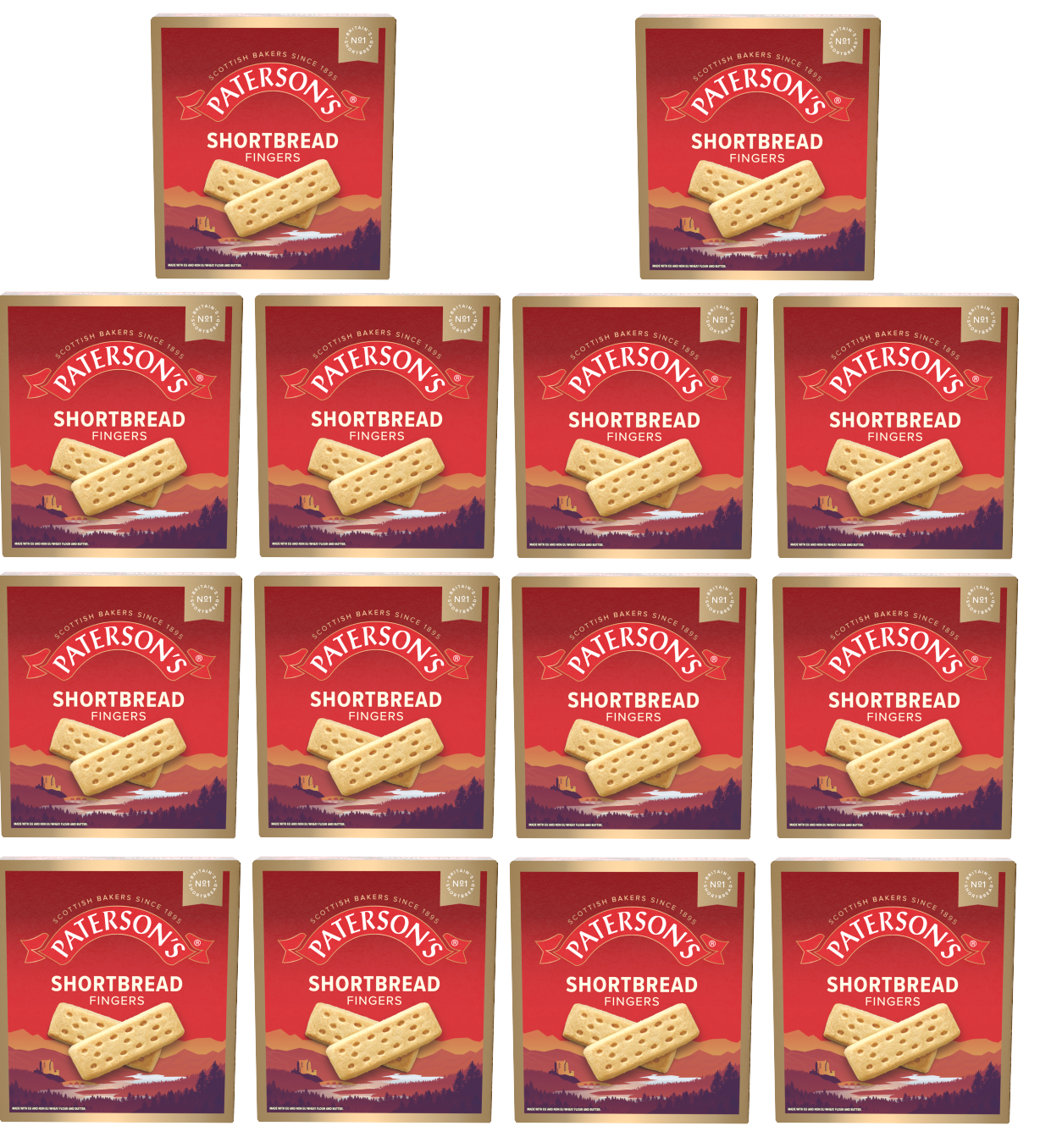 14 x Paterson Shortbread Fingers 300Gm
