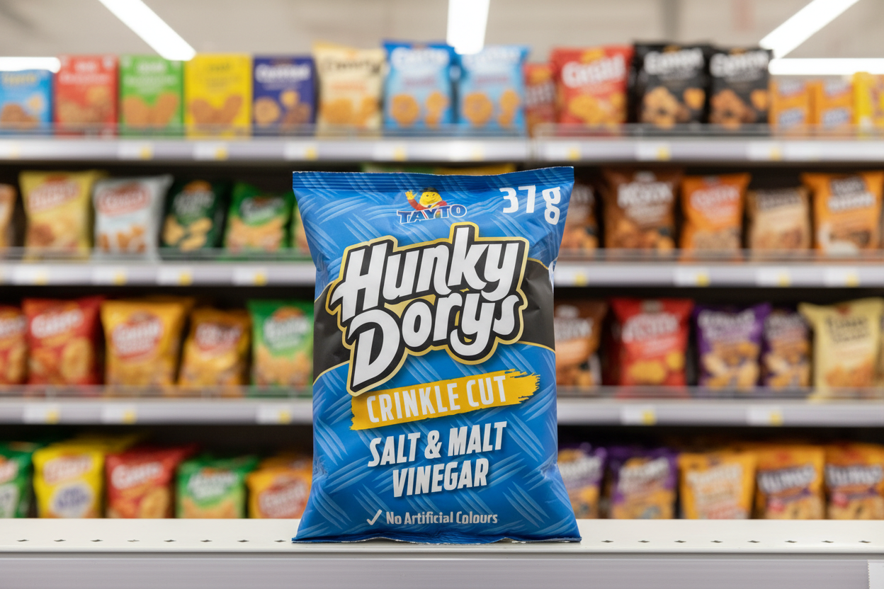 50 x Hunky Dory Salt & Vinegar 37G