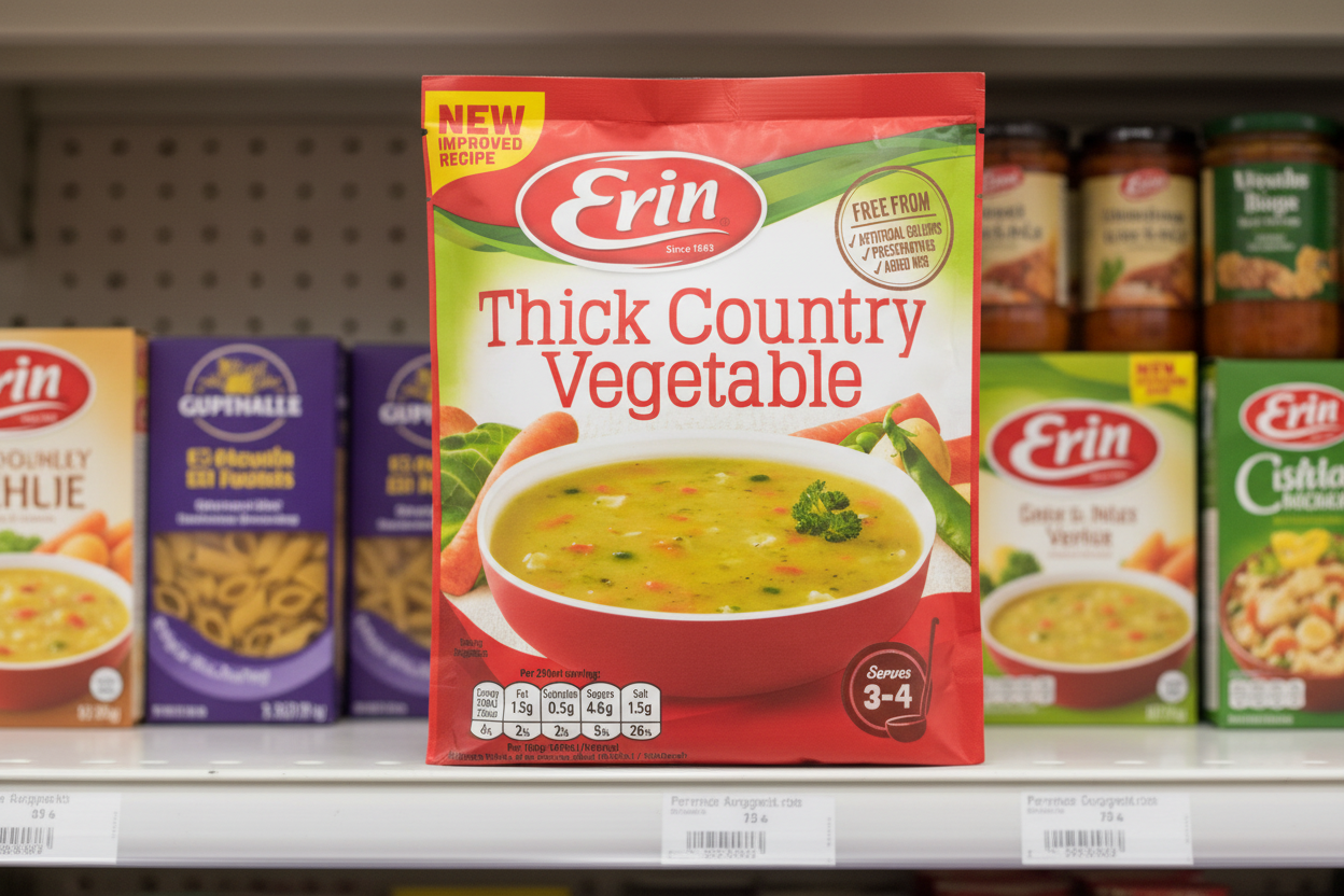 30 x Erin Thick Country Vegetable Soup 72G