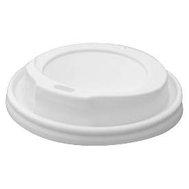10 x Hot Cup Lid White 8Oz 80Mm 100Pk X 10