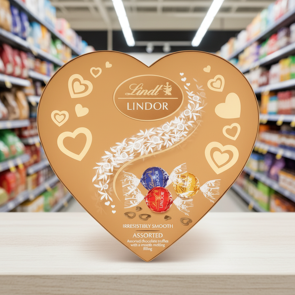 8 x Lindt Lindor Heart Box Assorted 200G
