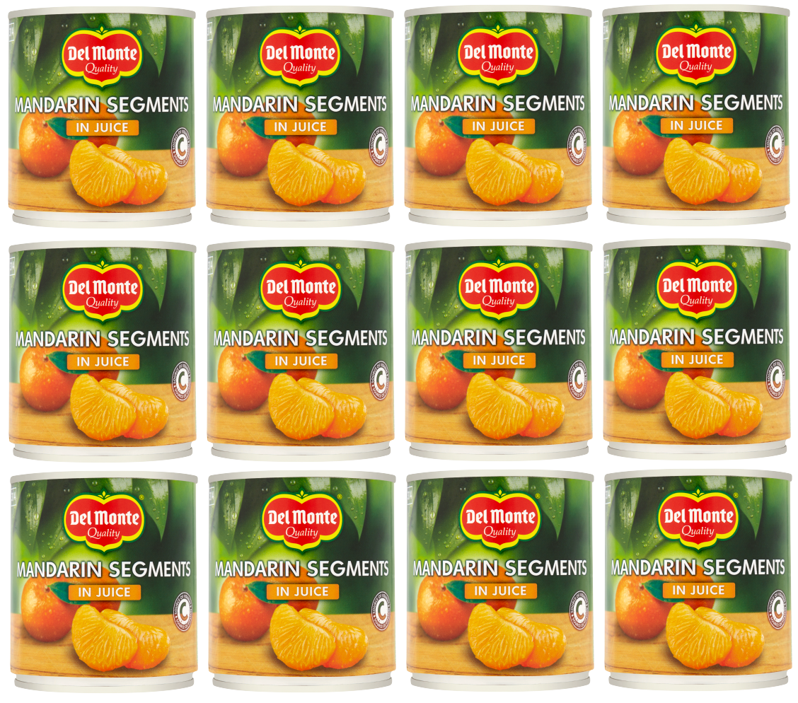 12 x Del Monte - Mandarins In Juice 300Gr