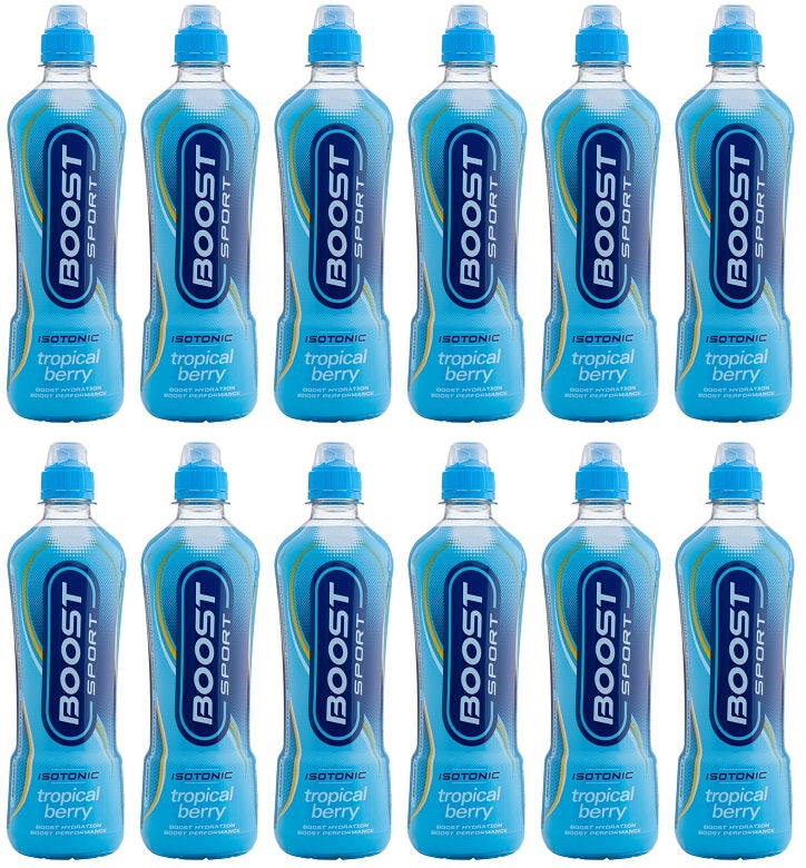 12 x Boost Sport Isotonic Tropical Berry 500Ml