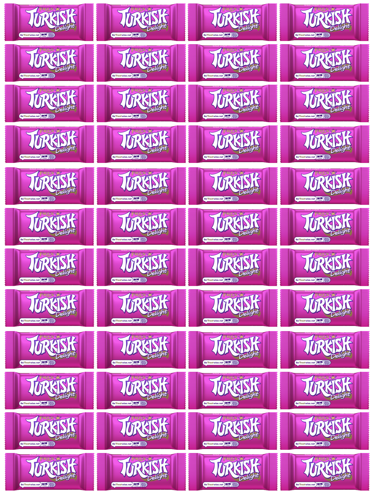 48 x Frys Turkish Delight 51Gm