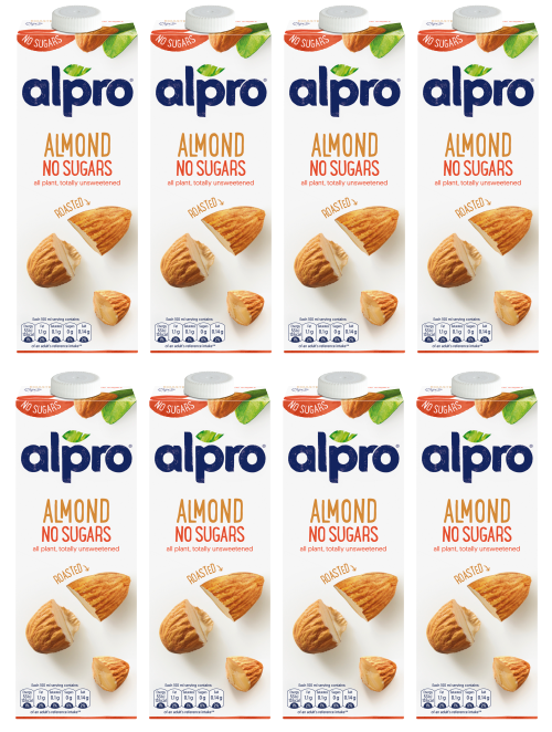 Alpro Almond Unsweetened Milk 1Ltr
