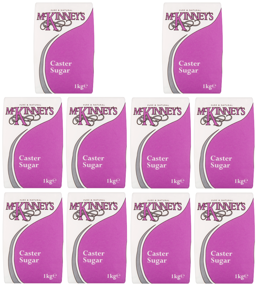 10 x Mckinney'S Caster Sugar 1Kg