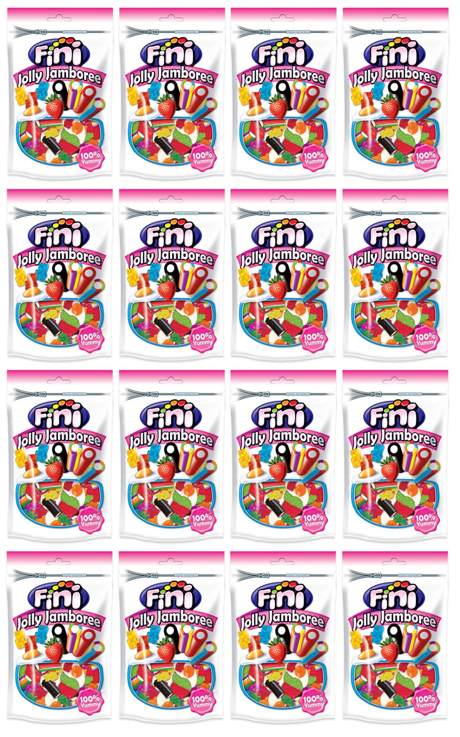 16 x Fini Jolly Jamboree Pouch 150Gm