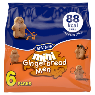 8 x Mcvities Mini Gingerbread Men - 6X19GM