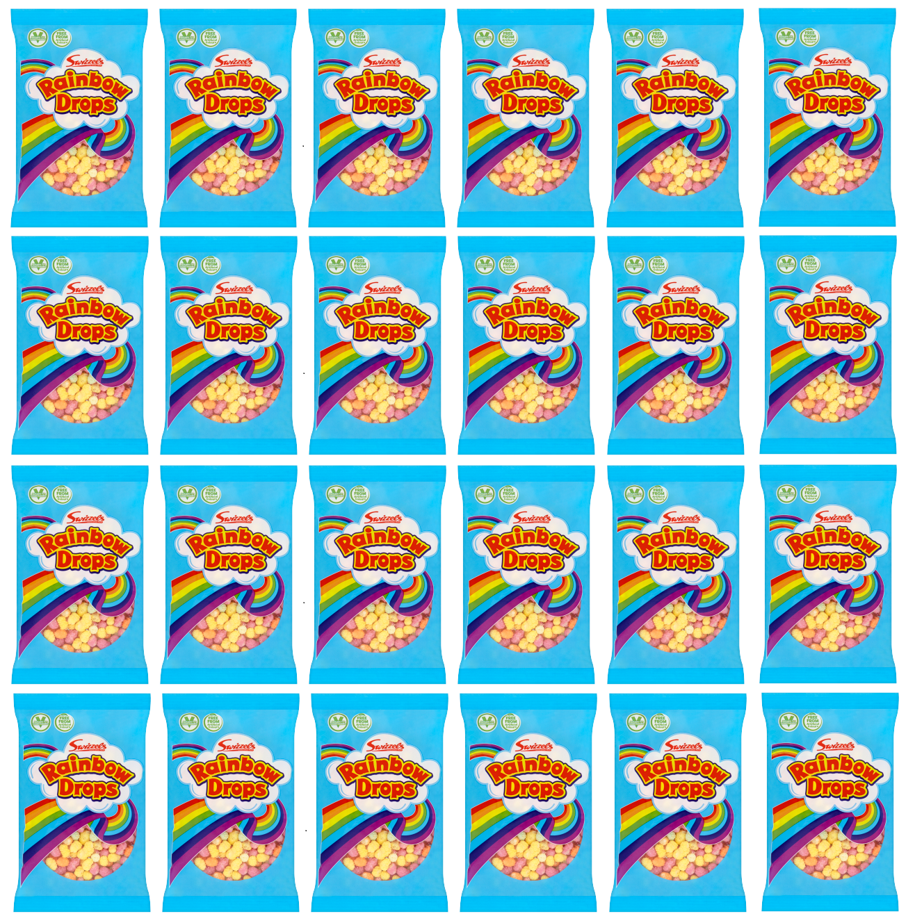 24 x Swizzels Large Rainbow Drops