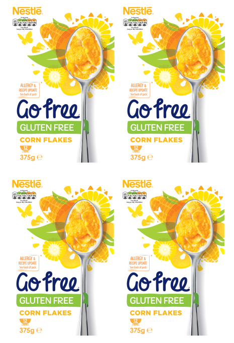 4 x Nestlé Go Free Corn Flakes - 375G