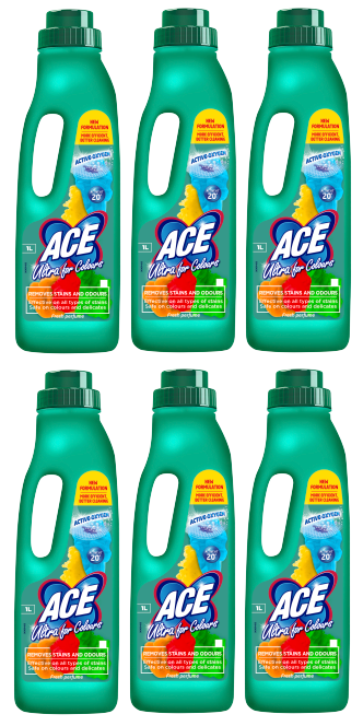6 x Ace Ultra For Colours - 1LITRE