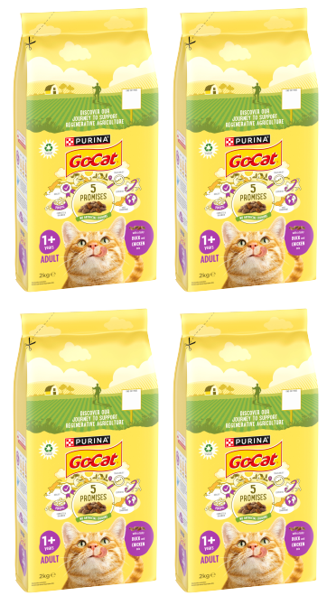 4 x Go Cat Chicken & Duck - 2KG
