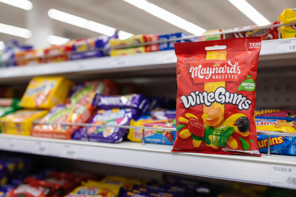 10 x Maynard Bassett Wine Gums - 165GM