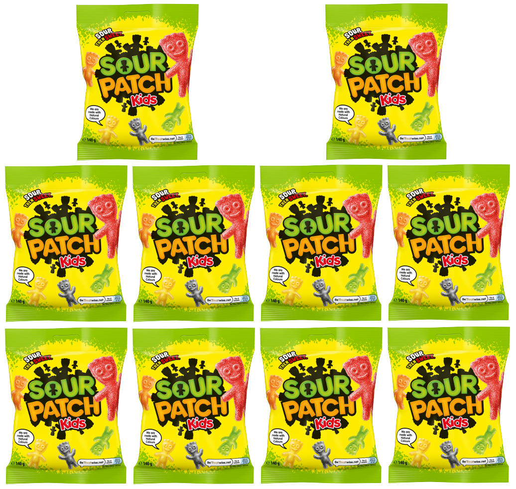 10 x Sour Patch Original 130Gm