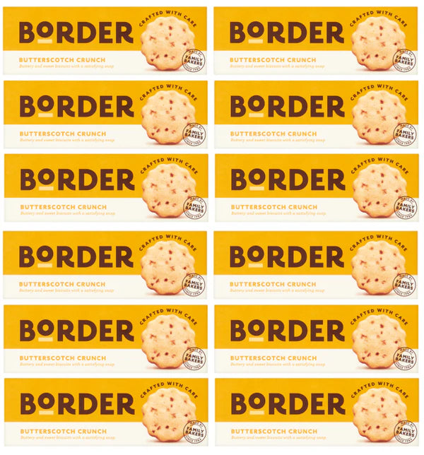 12 x Border Butterscotch Crunch 135G