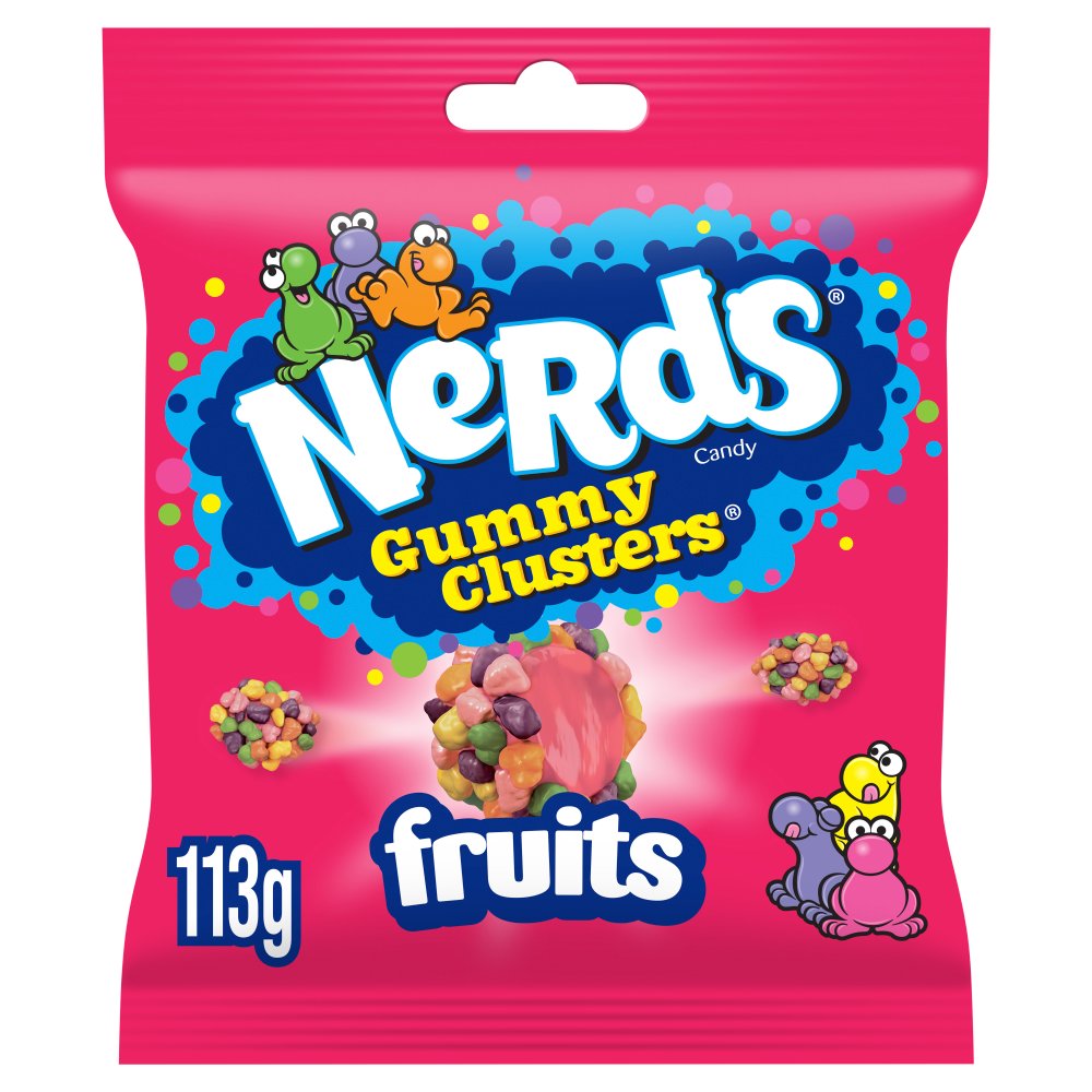 10 x Nerds Clusters Share Bag Fruits - 113GM