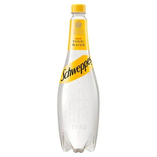 12 x Schweppes Indian Tonic Water 1L