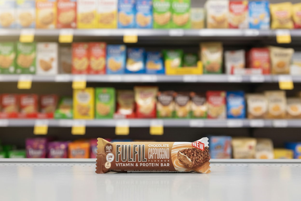 15 x Fulfil Chocolate Cappuccino Flavour Vitamin & Protein Bar 55G