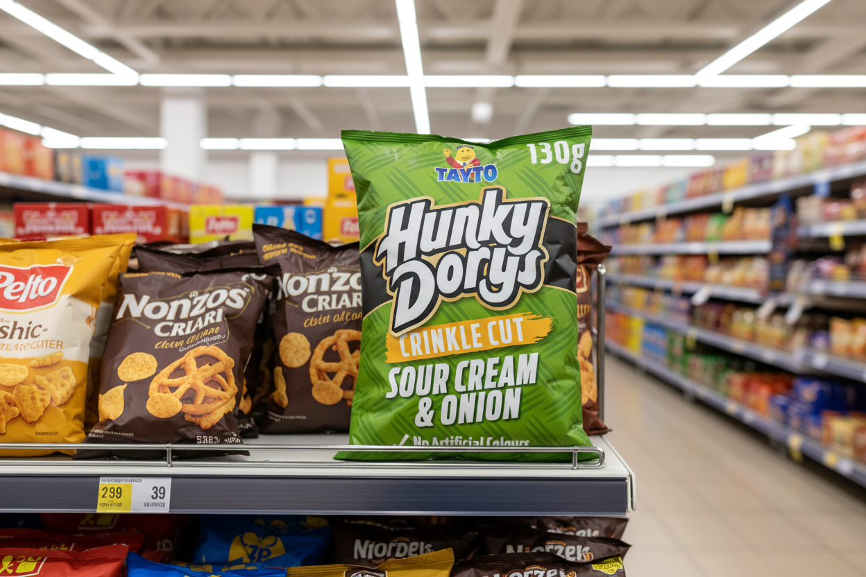 12 x Tayto Hunky Dory Sour Cream & Onion 130G