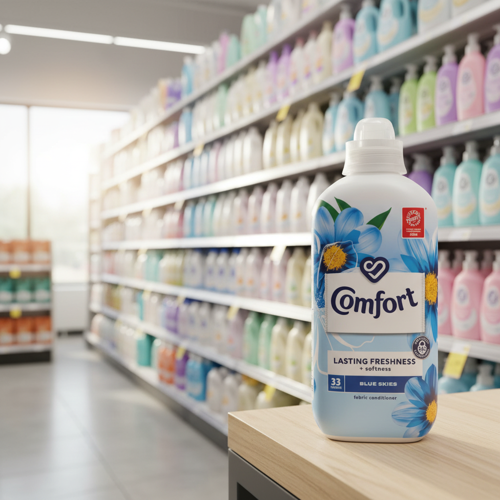 8 x Comfort Fabric Conditioner Blue Skies 33 Washes (990 Ml)