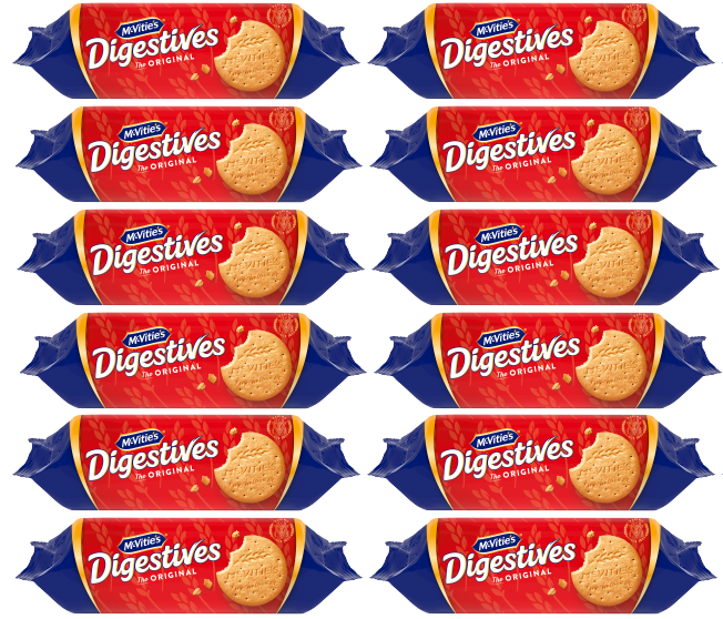 12 x Mcvities Original Digestives - 360GM