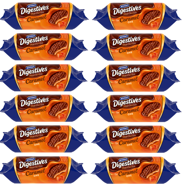 12 x Mcvities Caramel Digestives - 250GM
