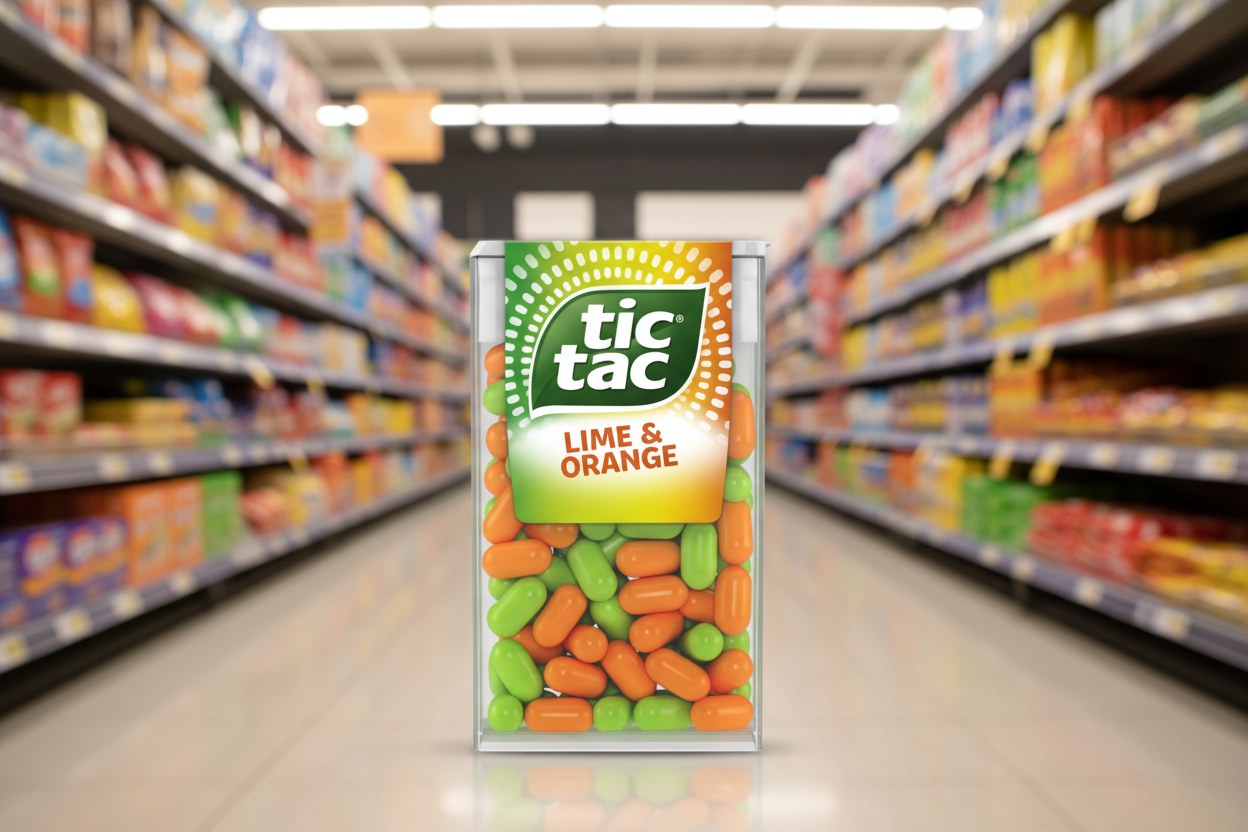 24 X Tic Tac Lime Orange T100