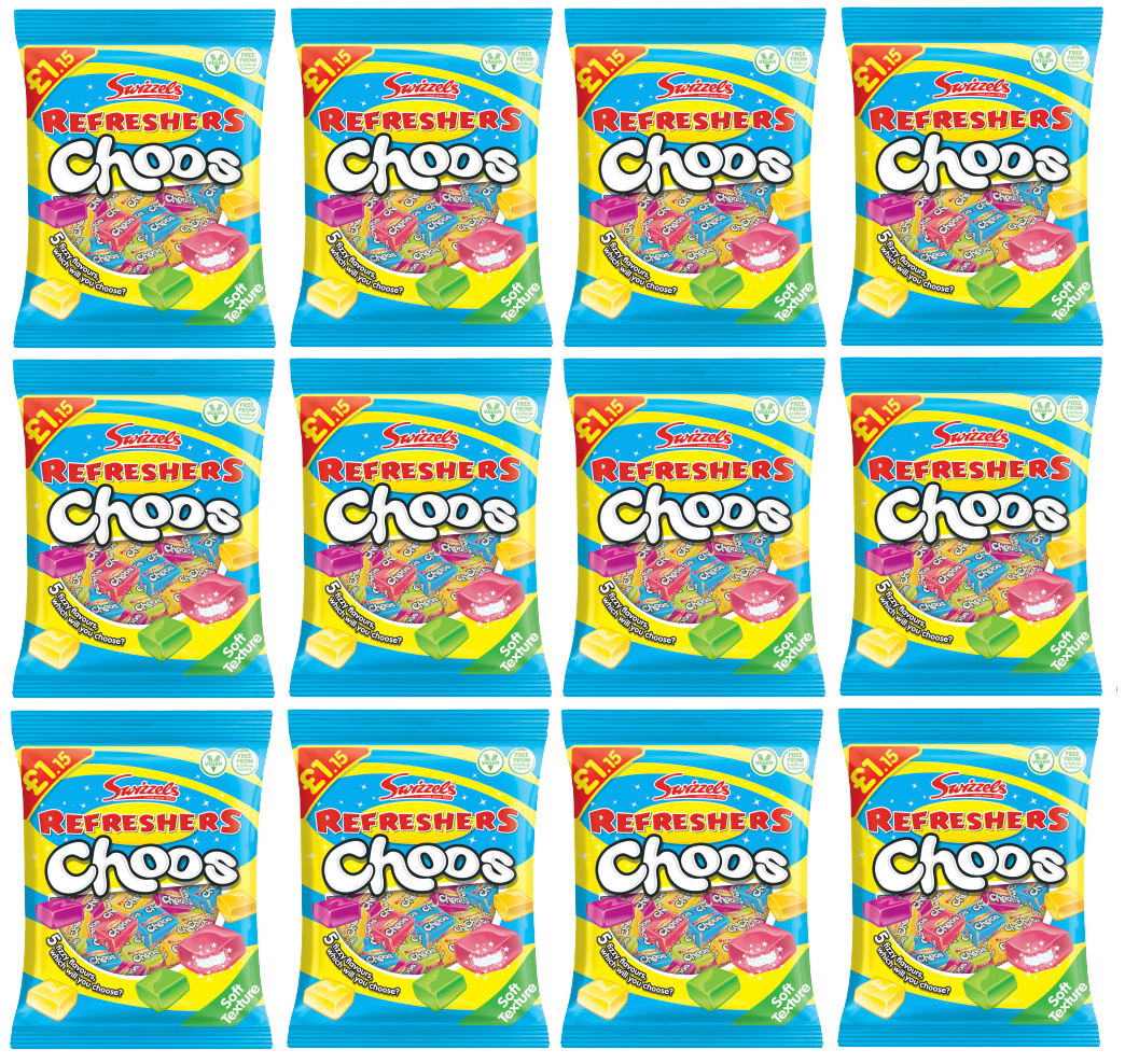 12 x Swizzels Refreshers Choos - 115GM
