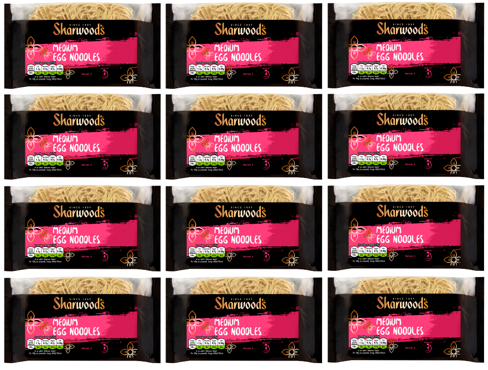 12 x Sharwood Medium Egg Noodles - 226G