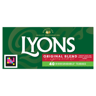 12 x Lyons Tea Original 40's - 116G