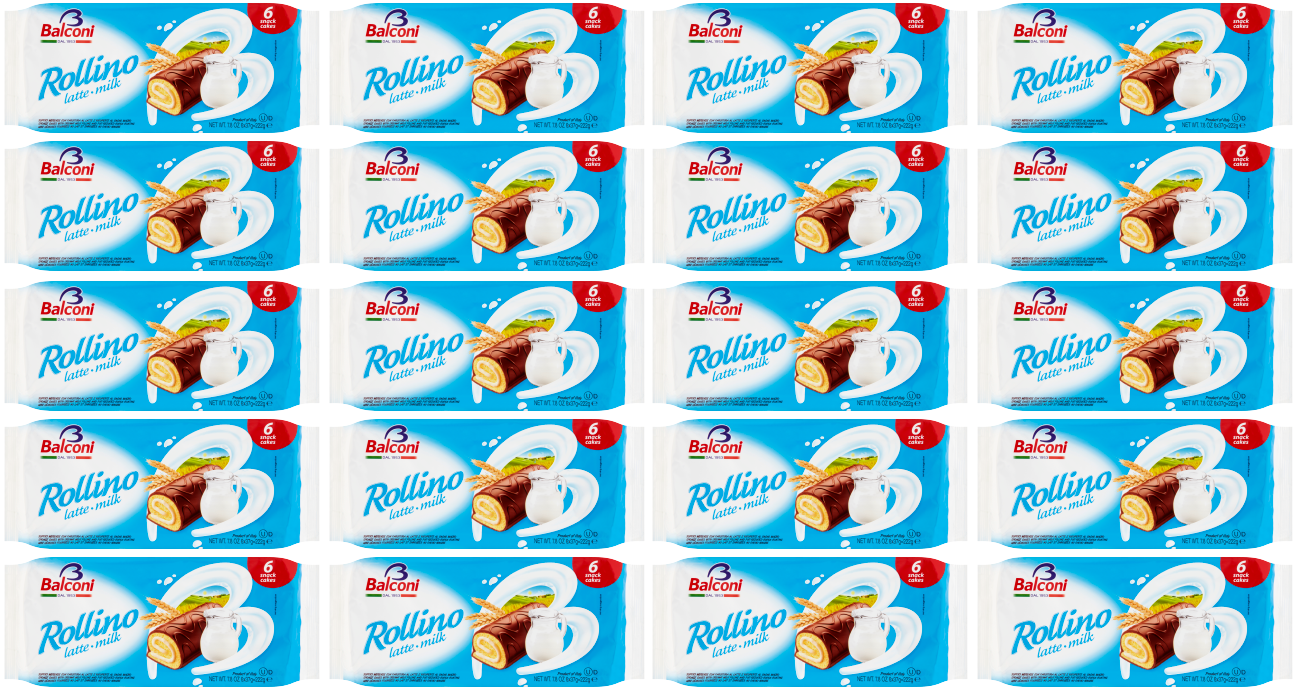 20 X Balconi Rollino Latte 6PK