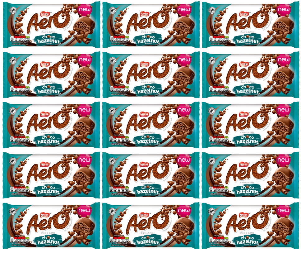 15 x Aero Hazelnut Block - 90GM