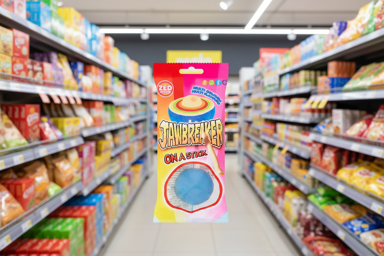 15 x Zed Candy Jawbreaker On A Stick Cola Flavour 60G