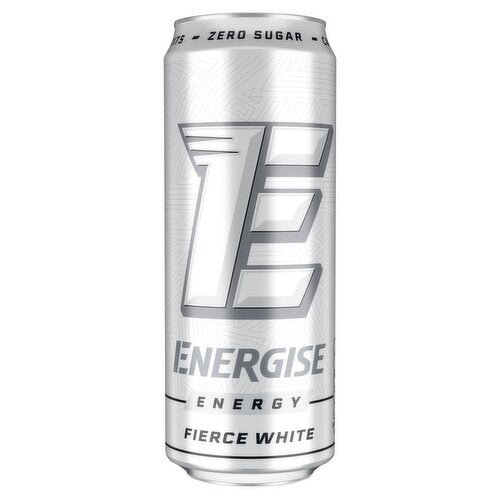 18 x Energise Energy Fierce White Can 330Ml